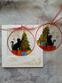 Painted glass, Christmas card collection