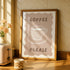 Coffee Please Brown Kitchen Print