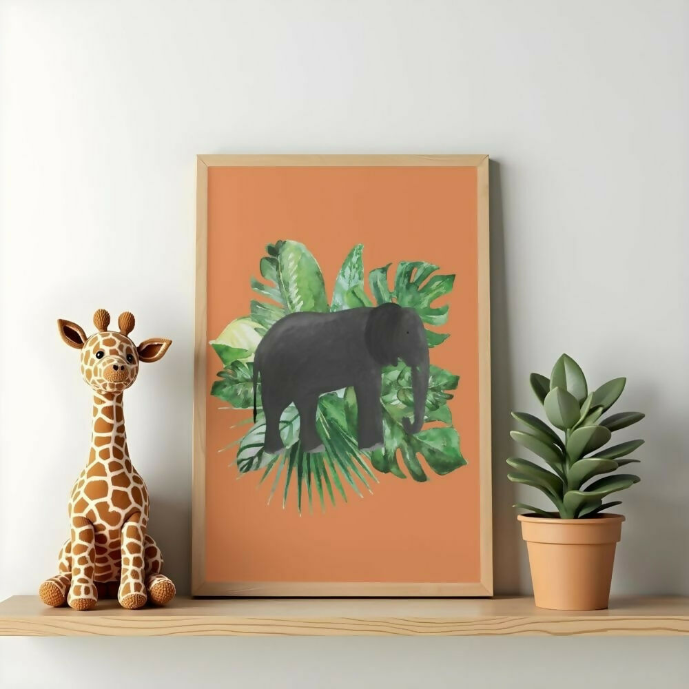 Elephant Jungle Print