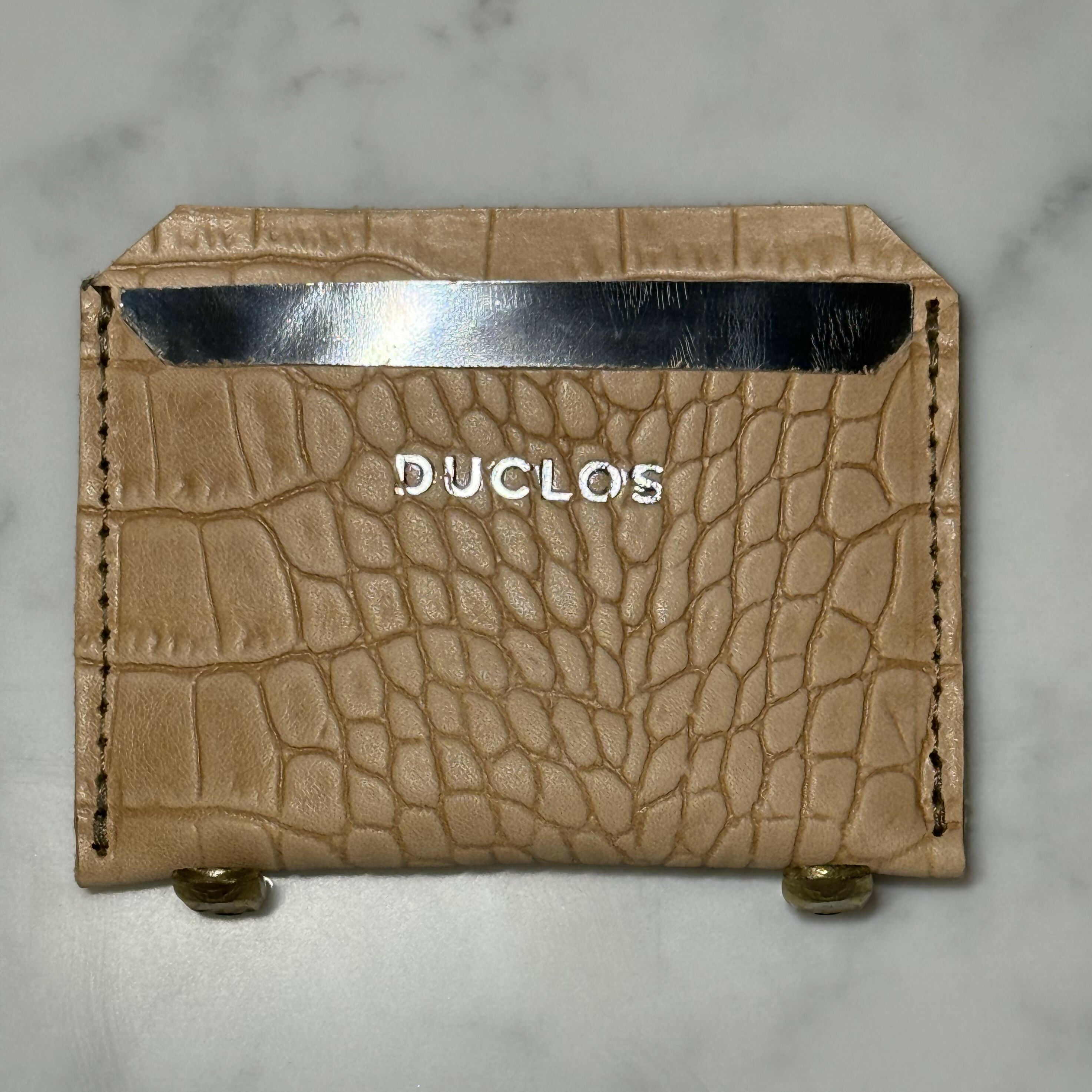 Croc Silver Cardholder