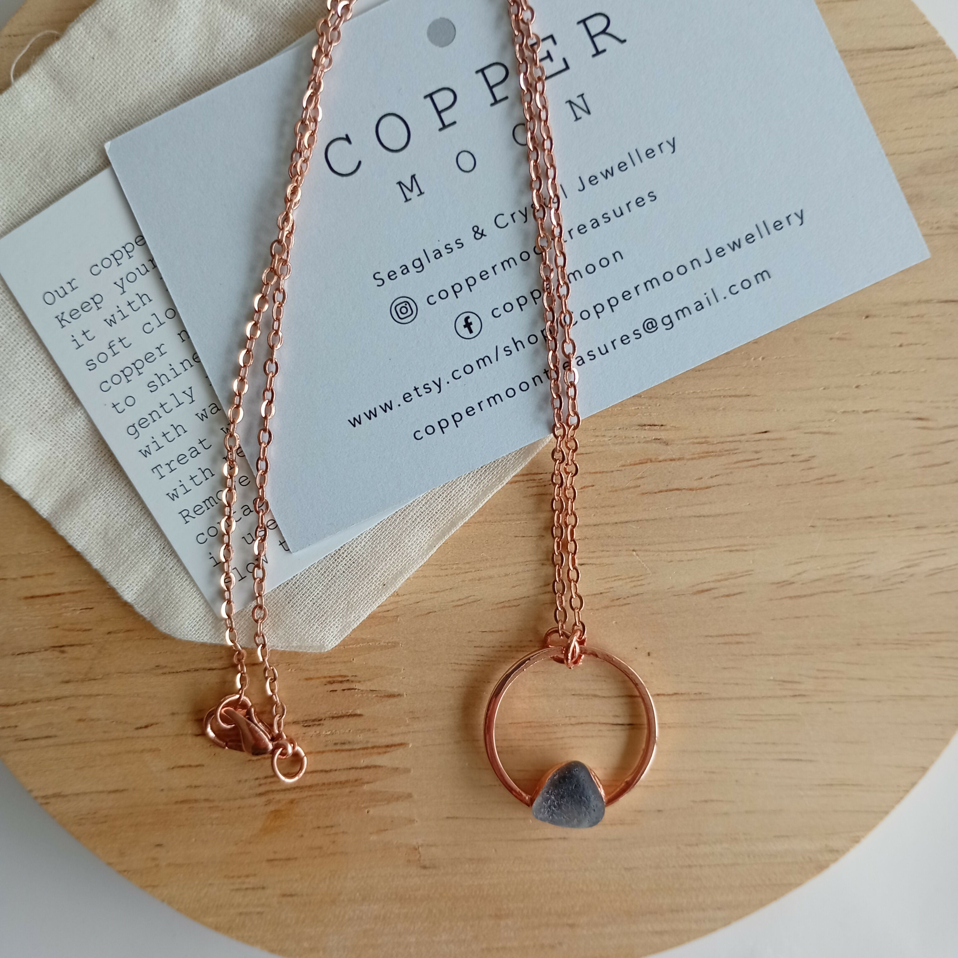 Seaglass Moon Necklace