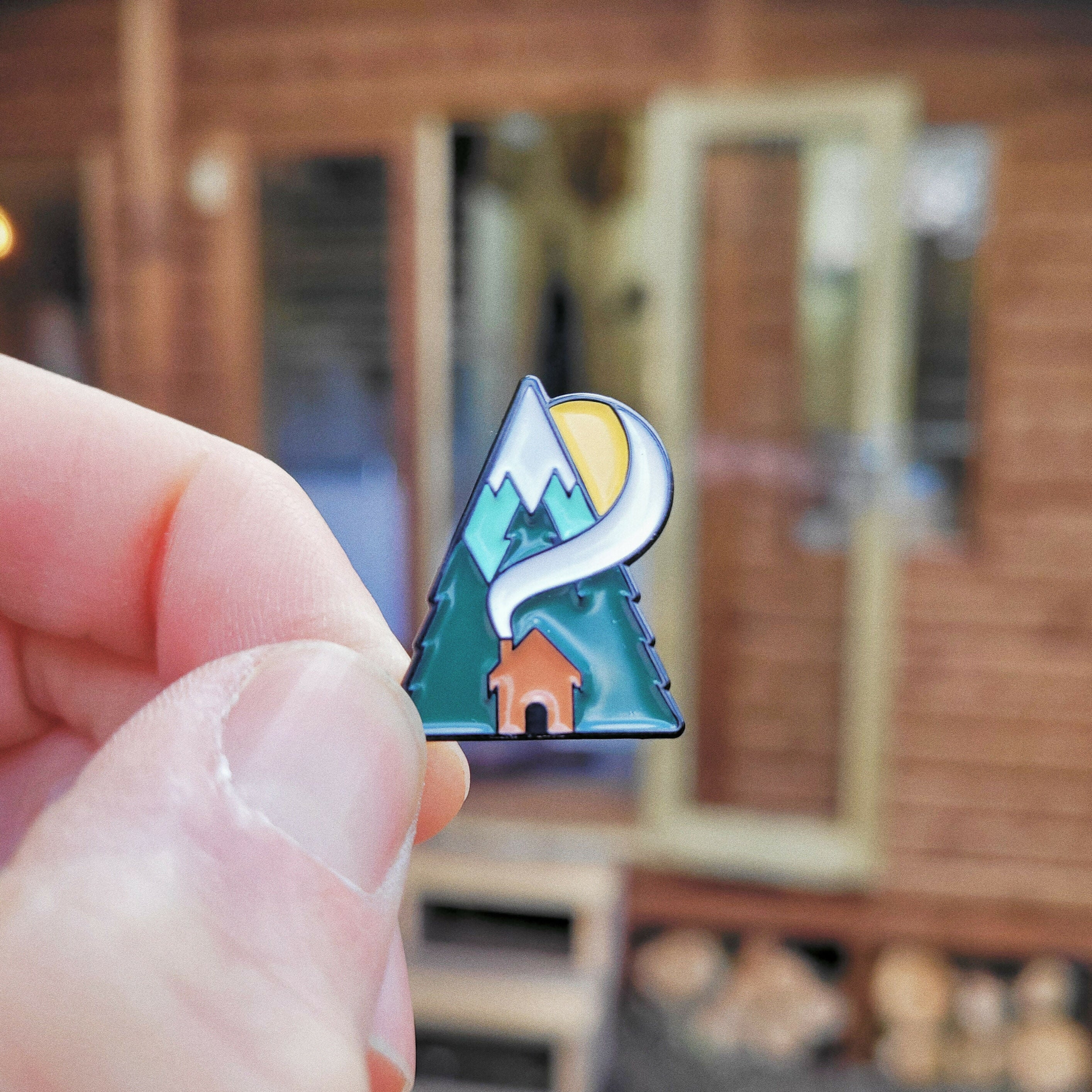 Cabin Pin Badge