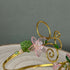 Flowery Fairy Wire Wrapped Arm Cuff In Gold