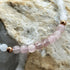 Handmade Rose Quartz, Strawberry Quartz And Selenite Stretch Bracelet
