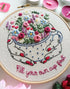 Preprinted Embroidery Pattern For Beginners - Fill Your Cup