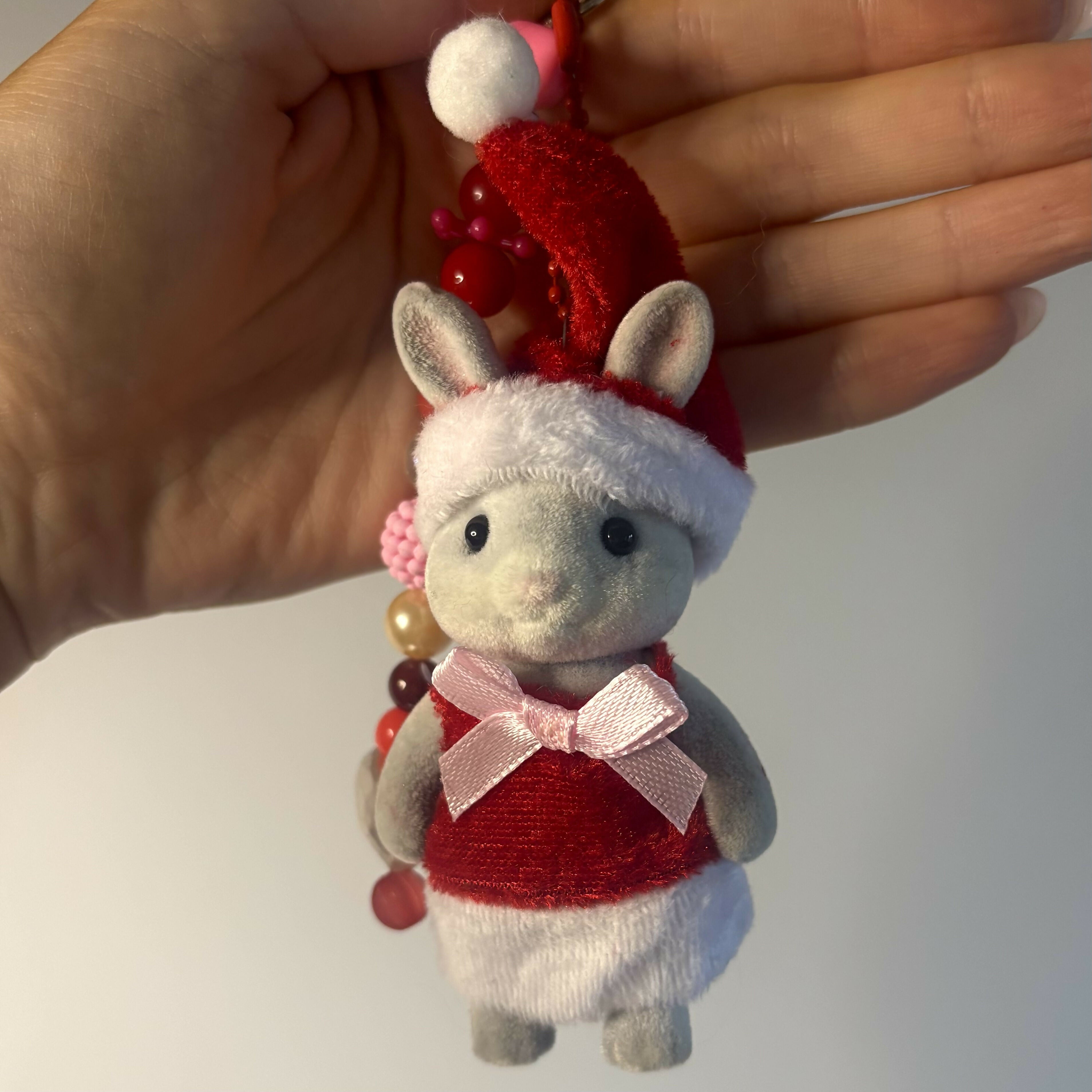 Mrs Claus Bunny Keyring