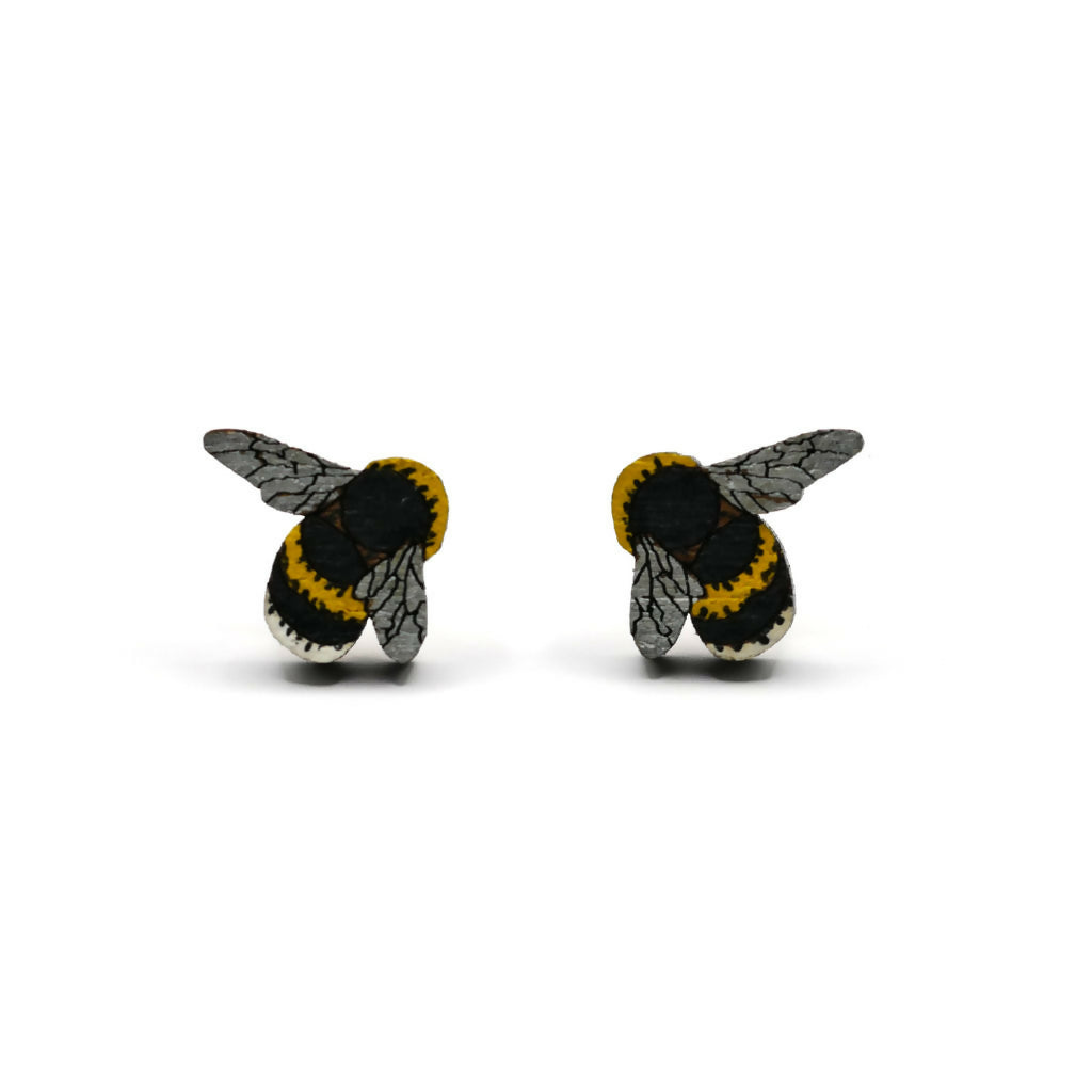 Bumble Bee Stud Earrings