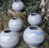Blue Sphere Stoneware Vase