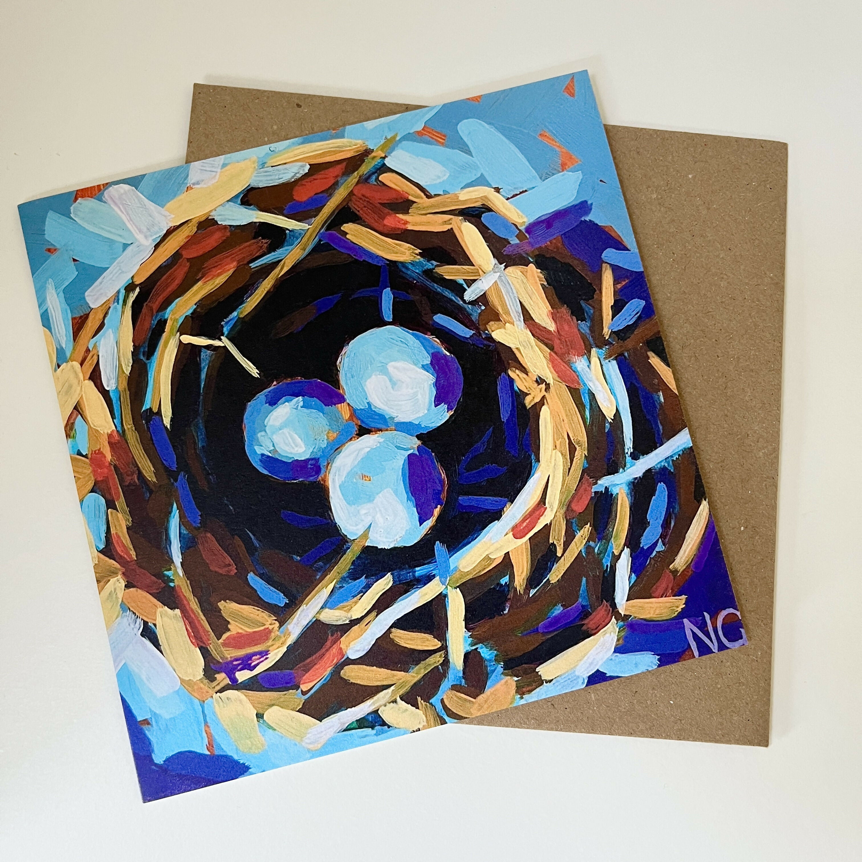 Bird’s Nest Greetings Card