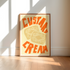 Custard Cream Art Print