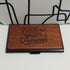 Wooden Business Card Box Follow your dreams