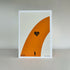 Happy Birthday Card - Orange, Off White and Red Gift Design