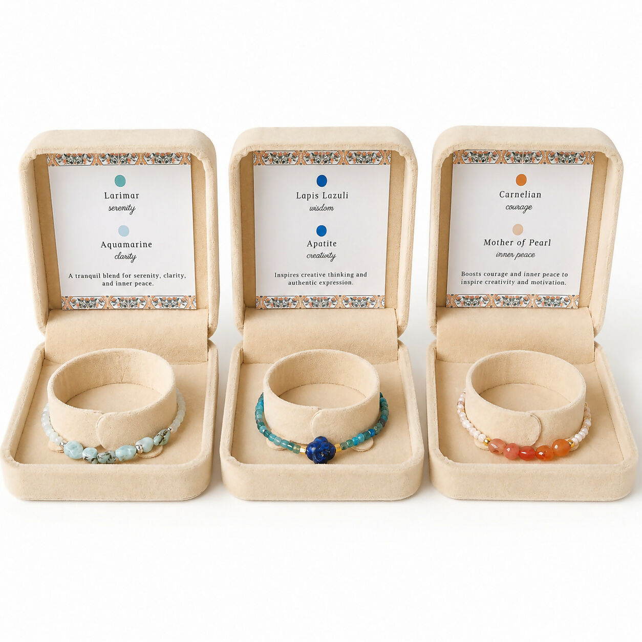 Designer Gemstone Bracelets - Handmade Jewellery - Semi-Precious Gemstones - Silver & Gold-Plated