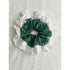 Green Oversized Ruffle Broderie Lace Hair Scrunchie