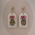 Christmas Polymer Clay Earrings With Gold Plated Fastenings