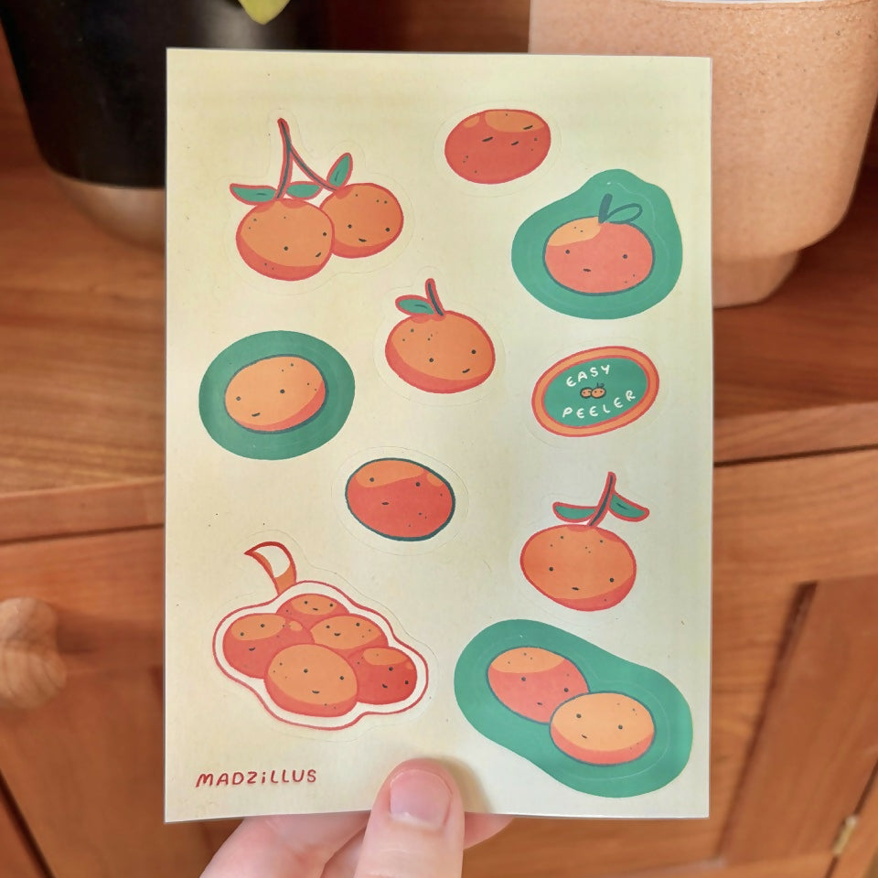 Easy Peelers Sticker Sheet