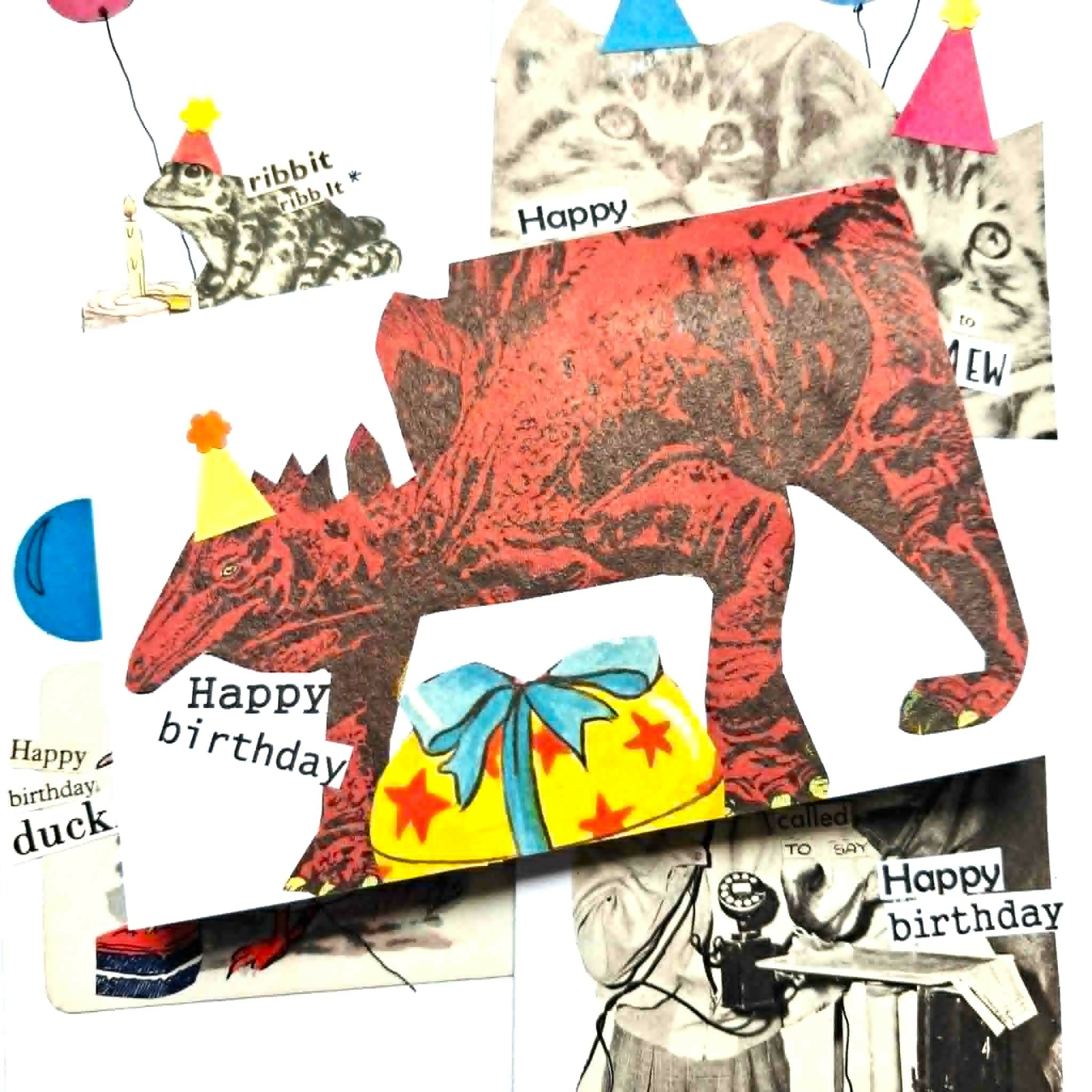 Collage Birthday Card - Various Designs