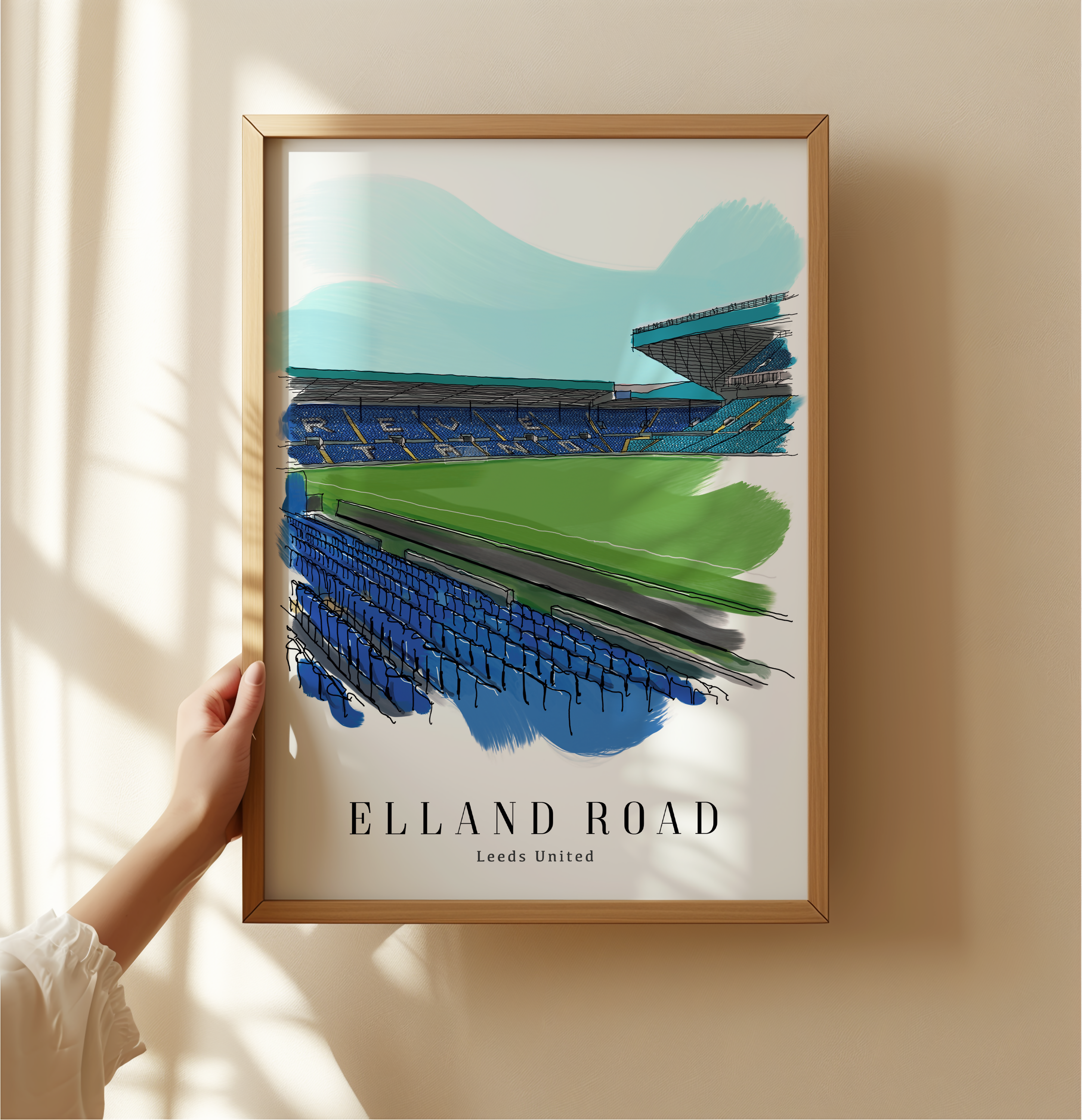 Inside Elland Road Leeds Football Stadium Art Print