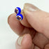 Fused Glass Stud Earrings - Small Flower Earrings