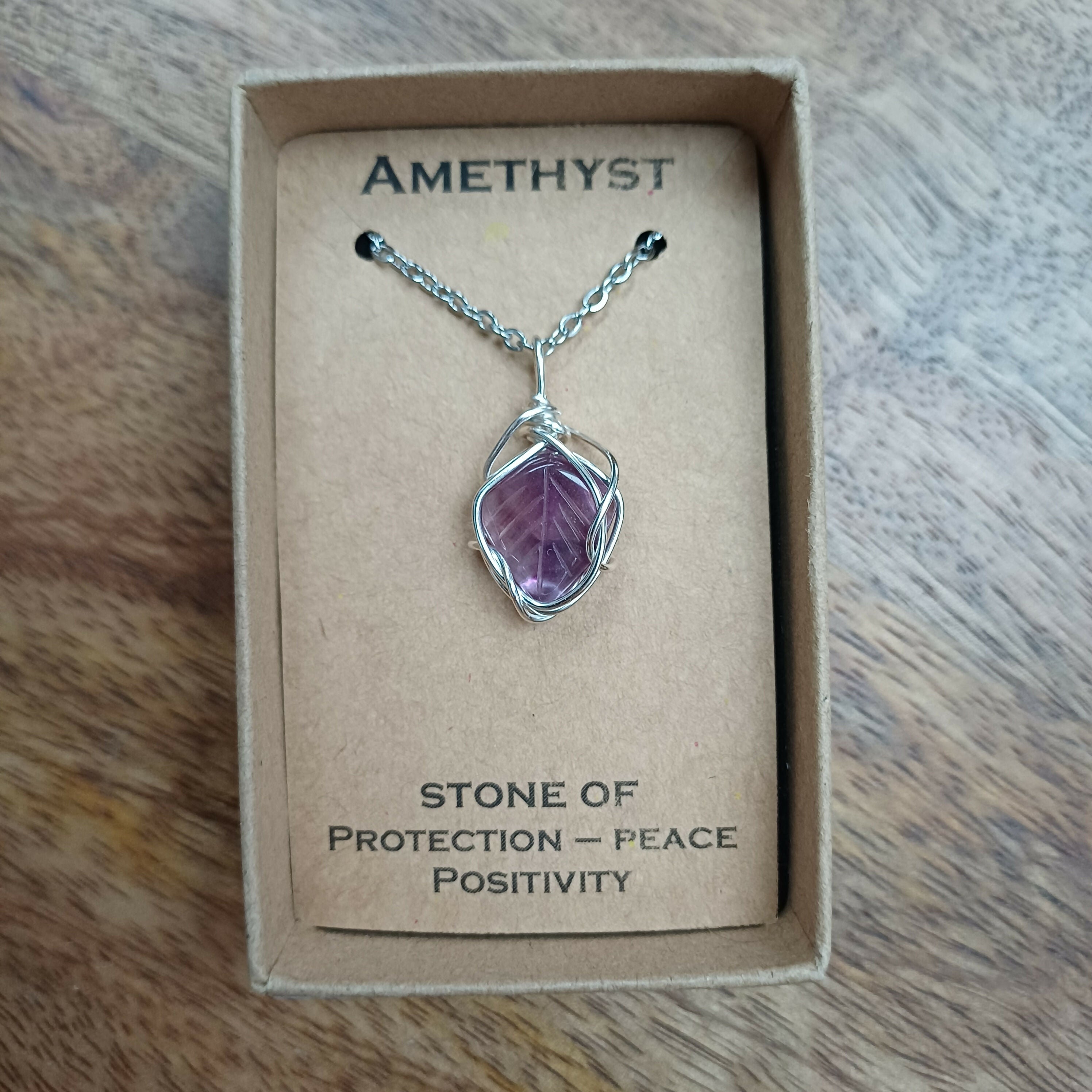 Amethyst Wire Wrapped Pendant