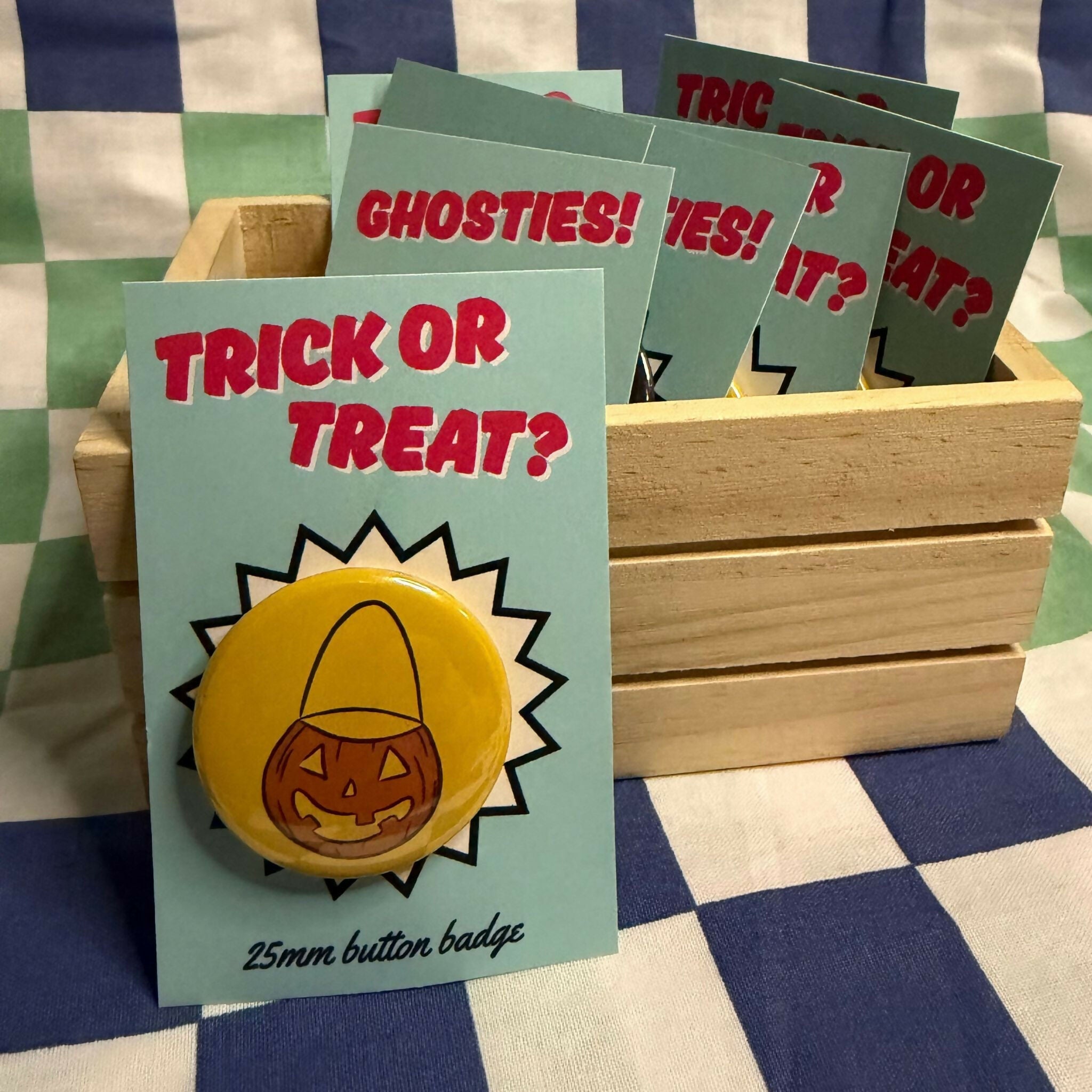 Trick or Treat? Halloween Button Badge