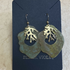 Ocean Coral Brass Patina Earrings