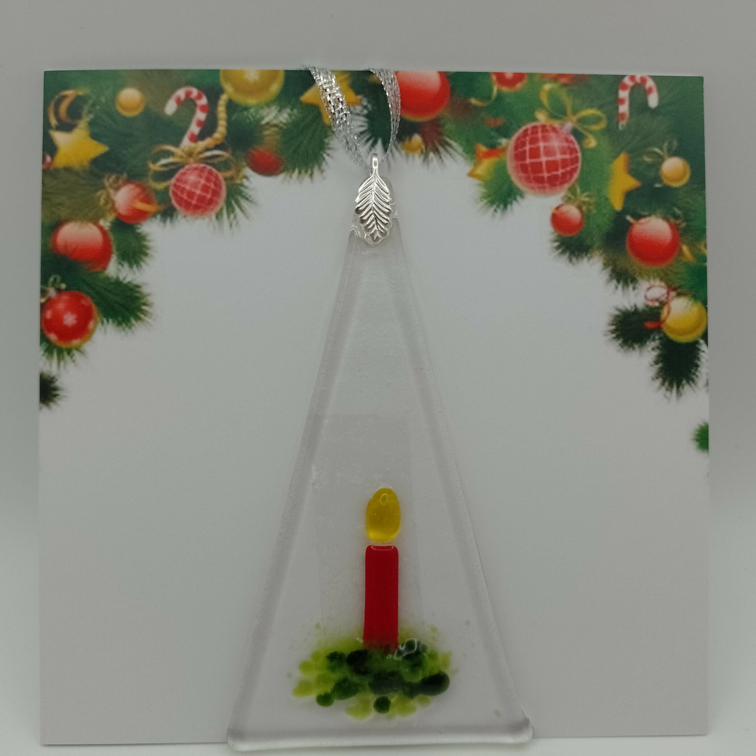 Fused Glass Christmas Card