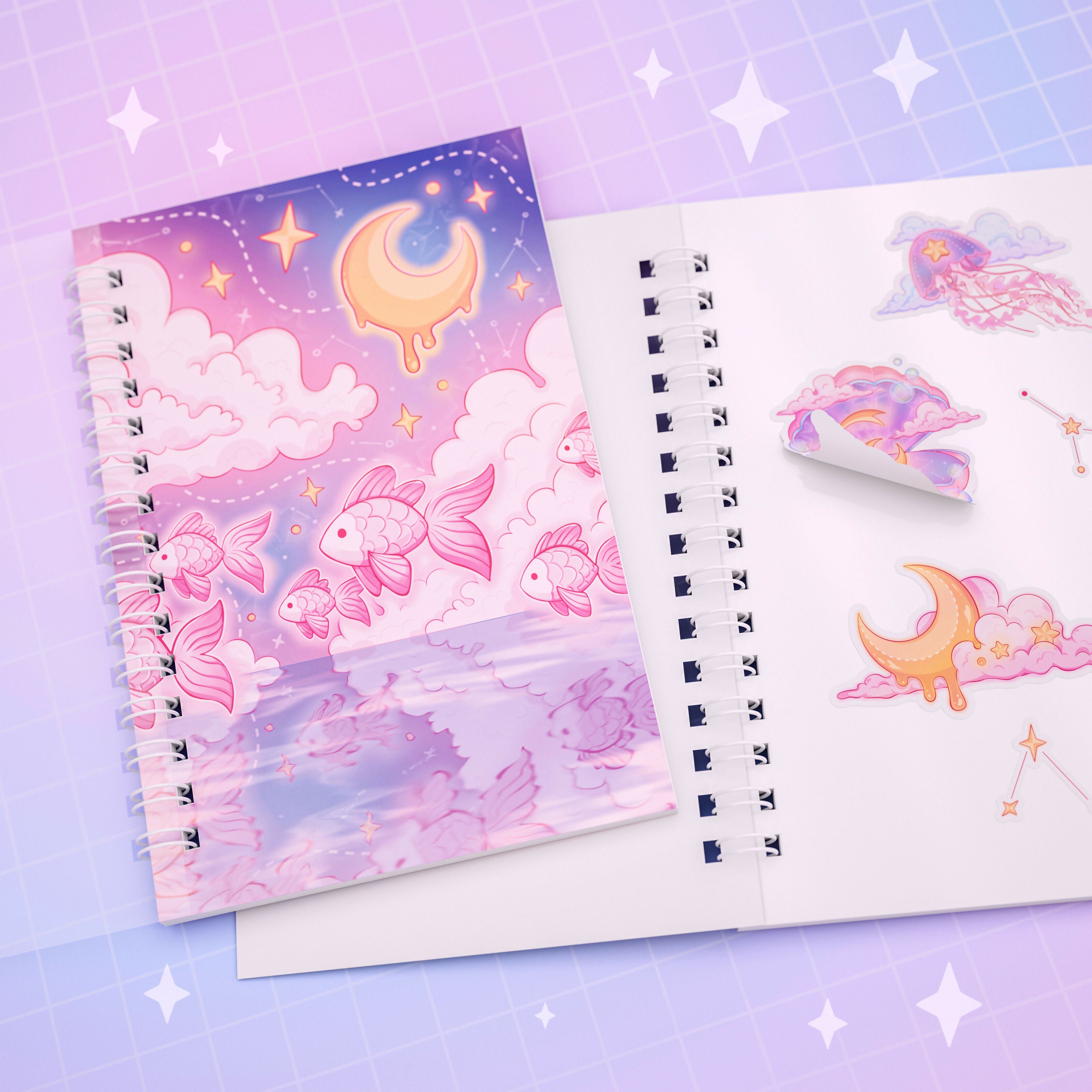 Reusable Sticker Collecting Book - Cosmic Swim