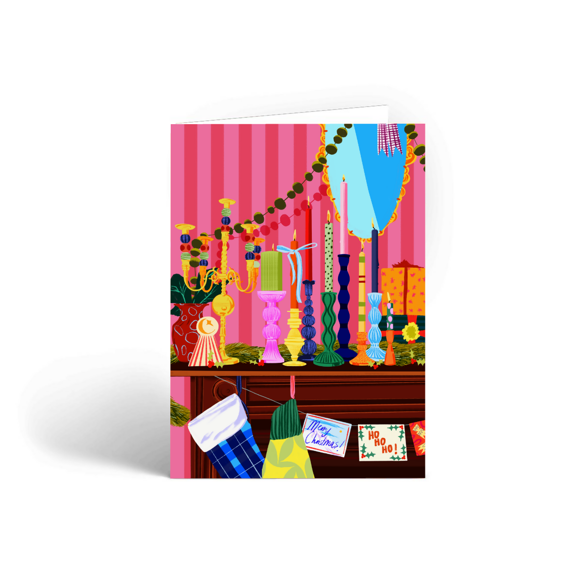 Maximalist Festive Decor Christmas Card