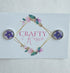 Stainless Steal Real Dried Forget Me Not Stud Earrings