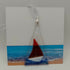 Fused Glass Boat Card
