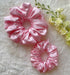 Pink Silk Scrunchies