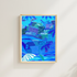 Shades of Bleu A4 hand illustrated print