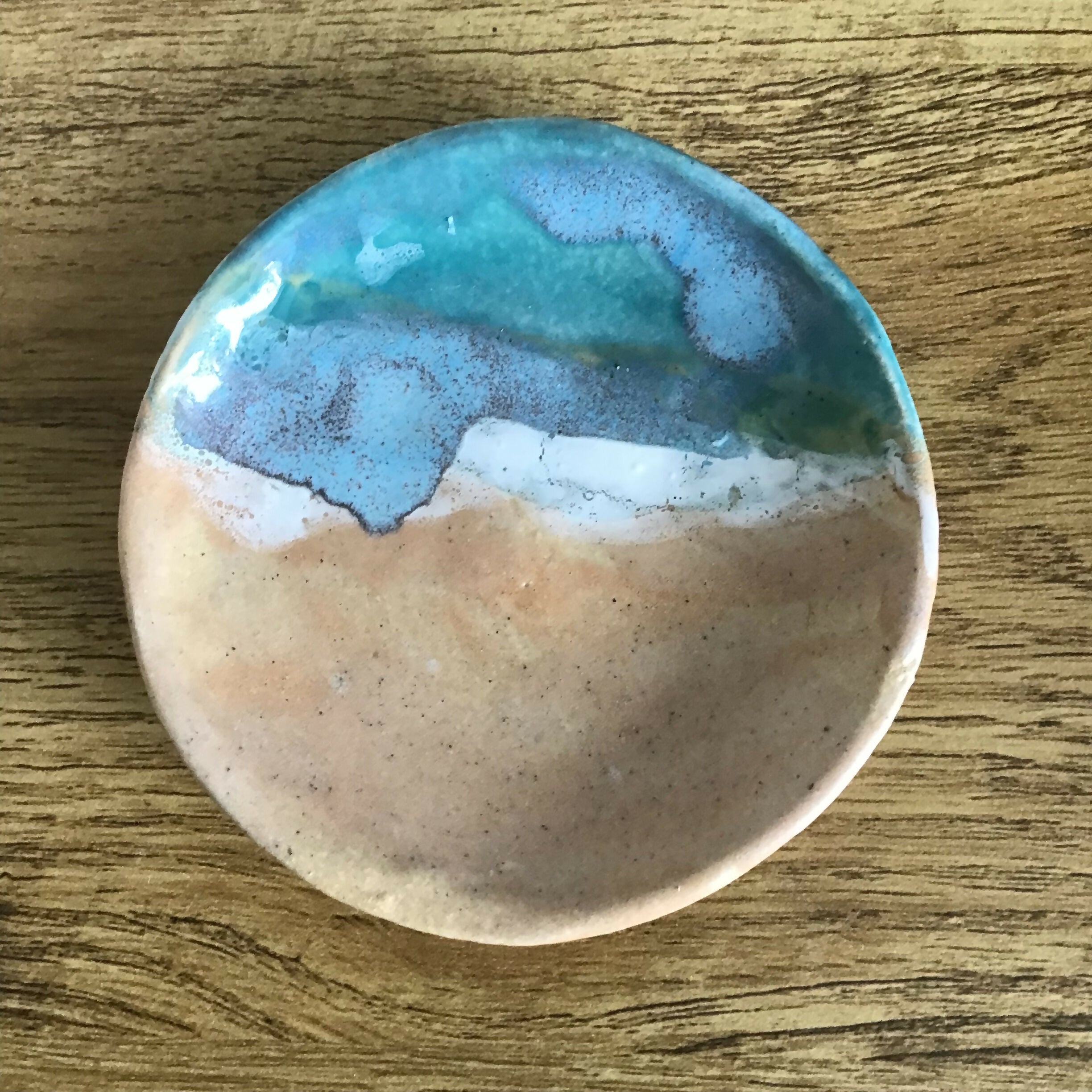 Beach footprints trinket dish