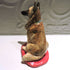 Ceramic belgian tervuren sheepdog sculpture