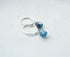 Sterling Silver & Apatite Drop Hoop Earrings