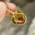 Handmade Gold Vermeil Amber Heart Necklace