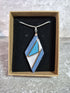 Unique Double Sided, Hand Crafted, Geometric Diamond Pendant
