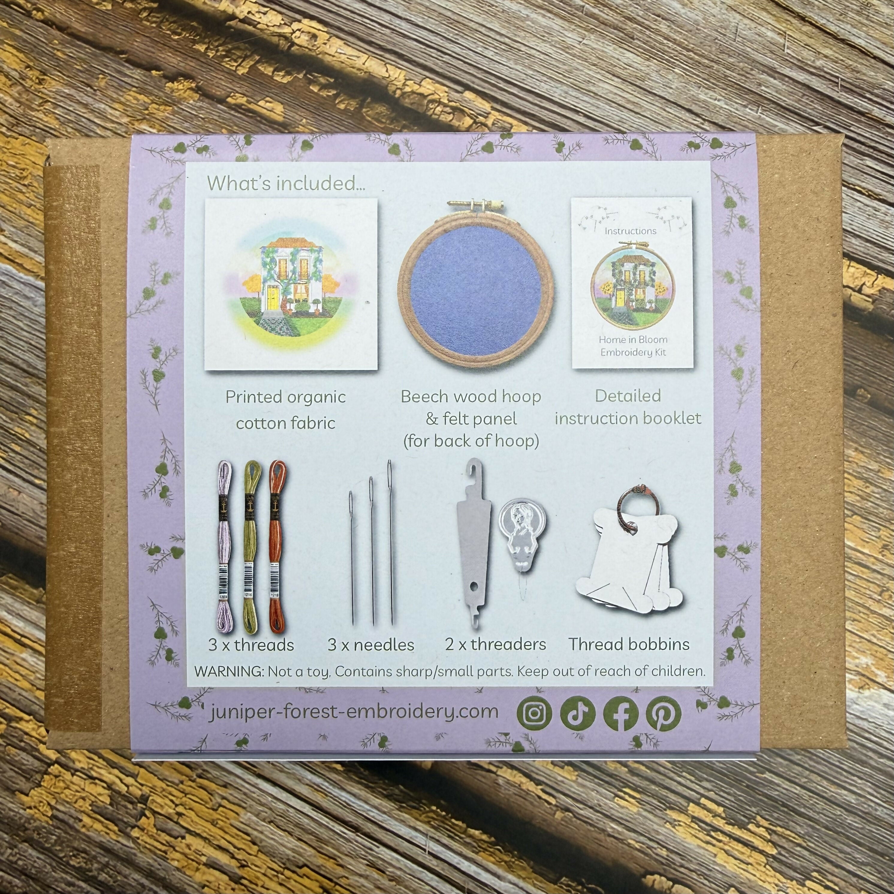 Home in Bloom Embroidery Kit