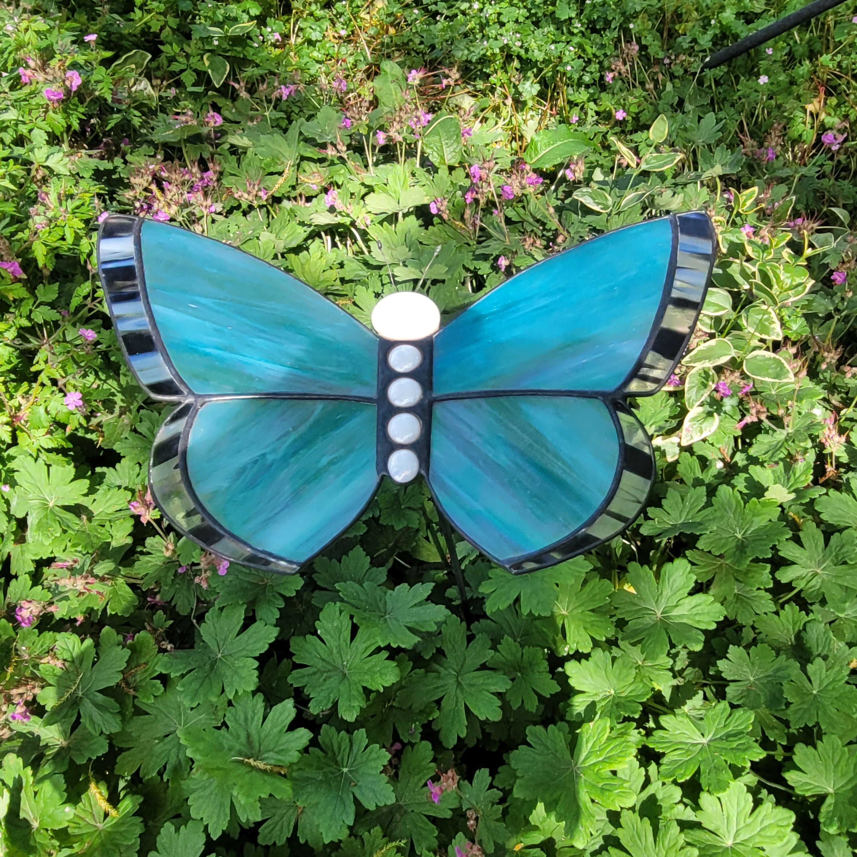 Garden Stake Butterfly Holly Blue (Large)