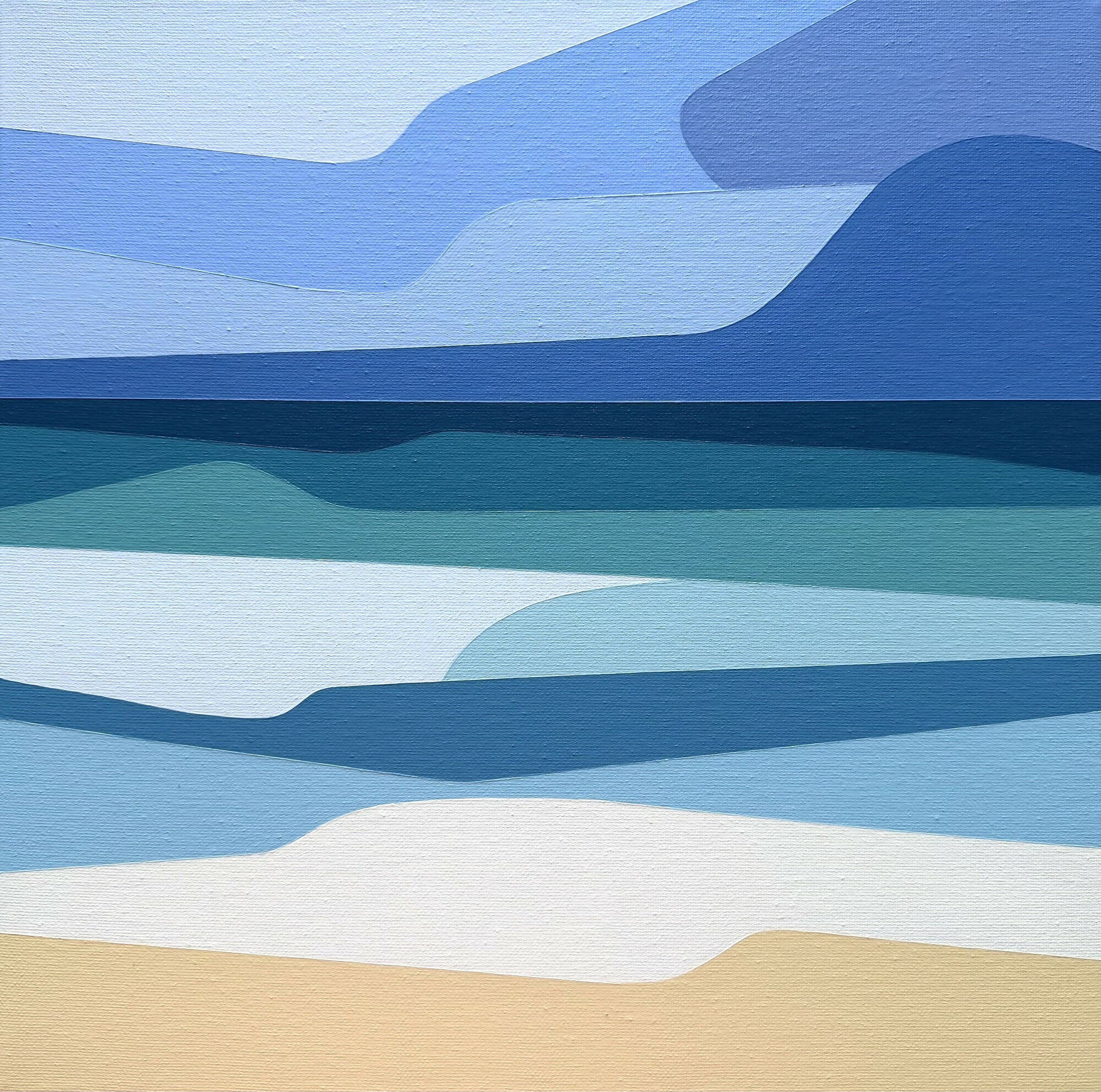 Ocean View No.2 - Original Painting 40x40cm