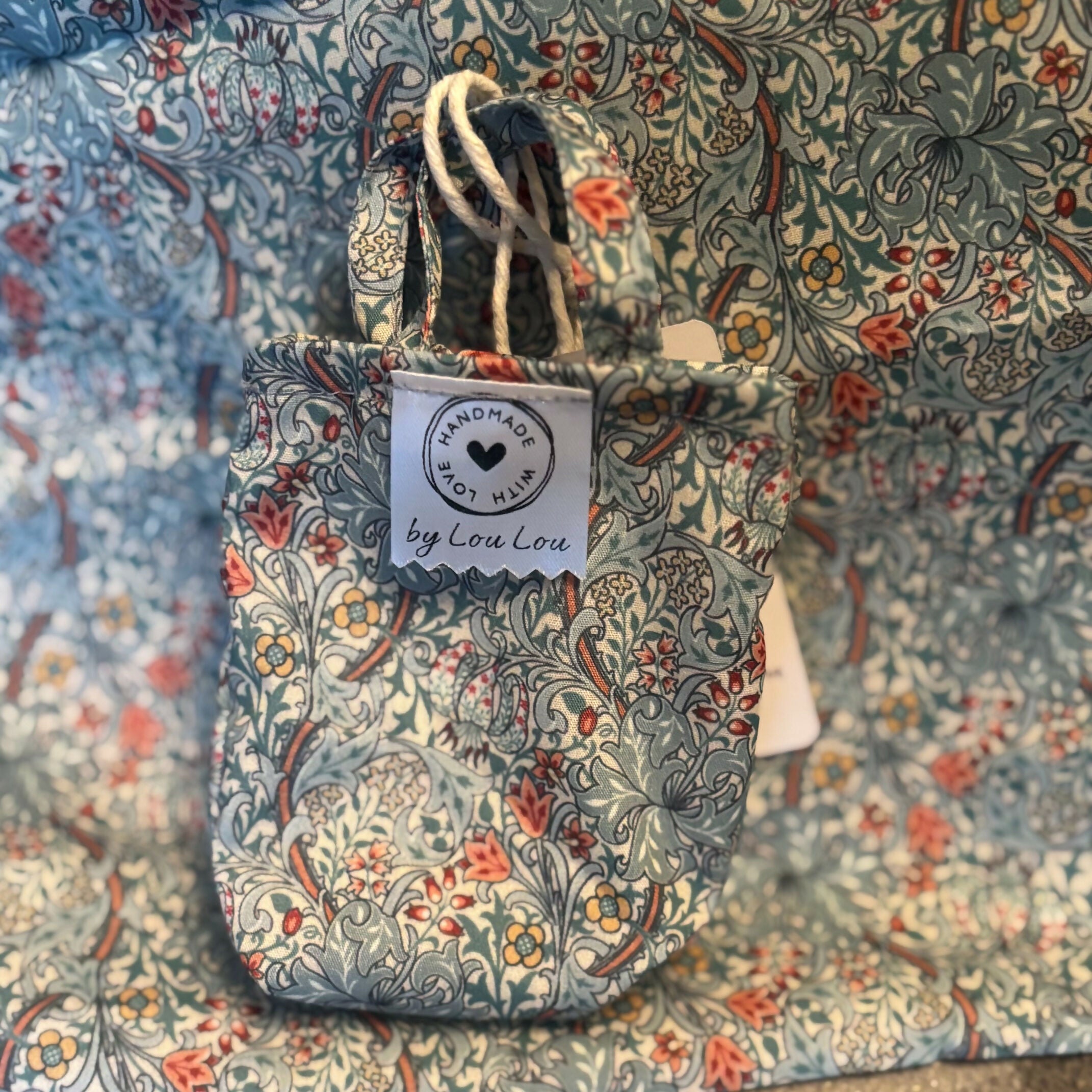 Handcrafted Shopping Tote Bag In A Bag Foldable Bag