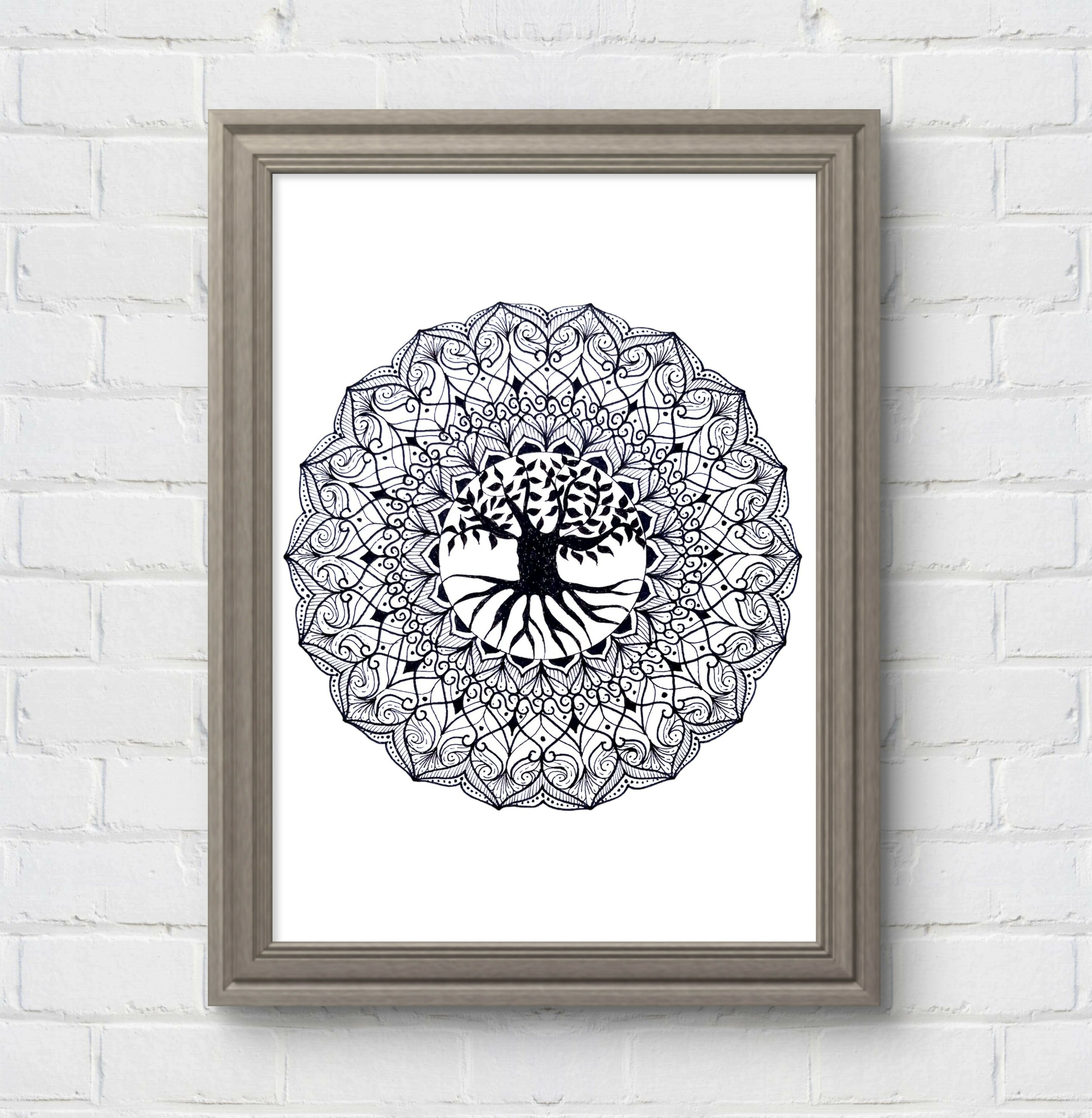 A4 Prnit - Tree of Life Mandala