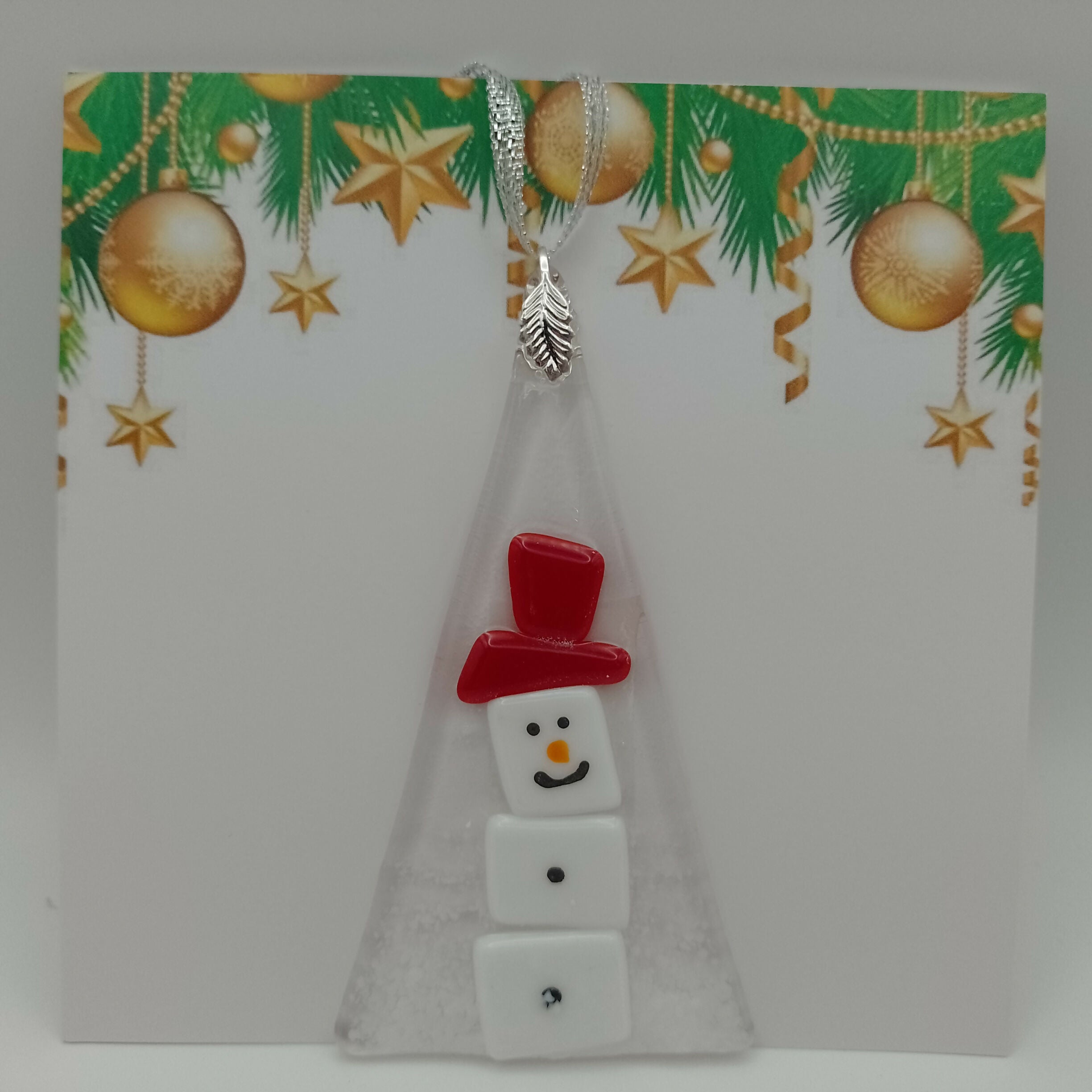 Fused Glass Christmas Card