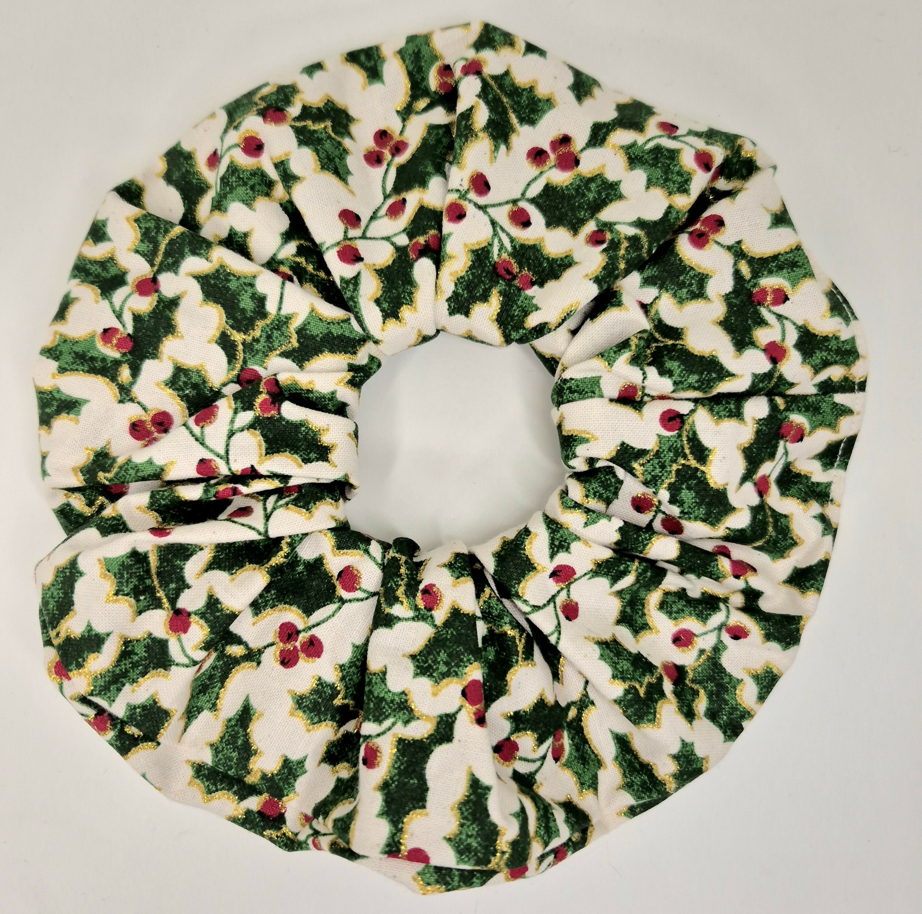 100% Cotton Christmas Festive Large Scrunchie - Various Designs
