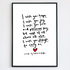 I Wish You Hope, I Wish You Joy Poem Print
