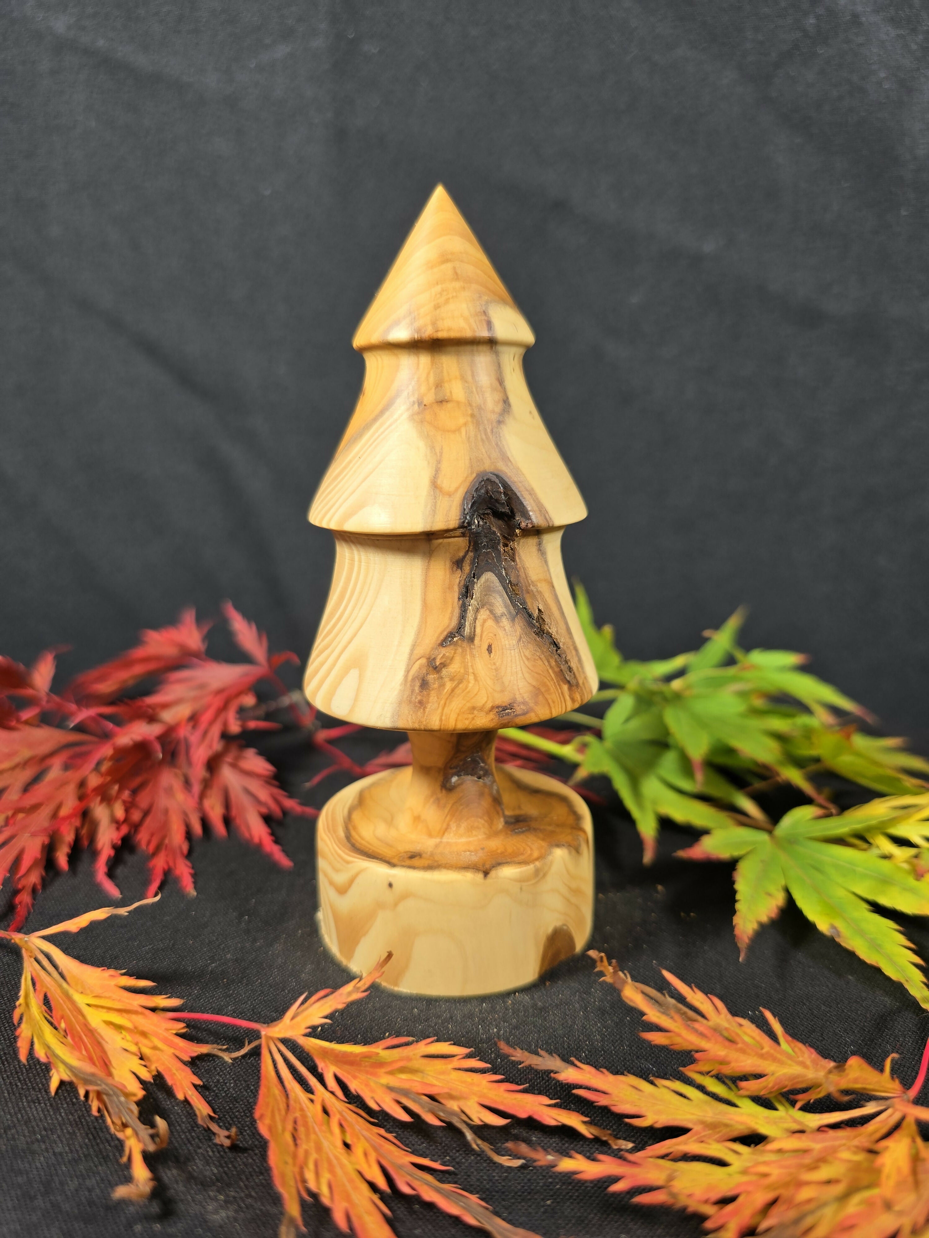 Wood Turned Yew Christmas Tree