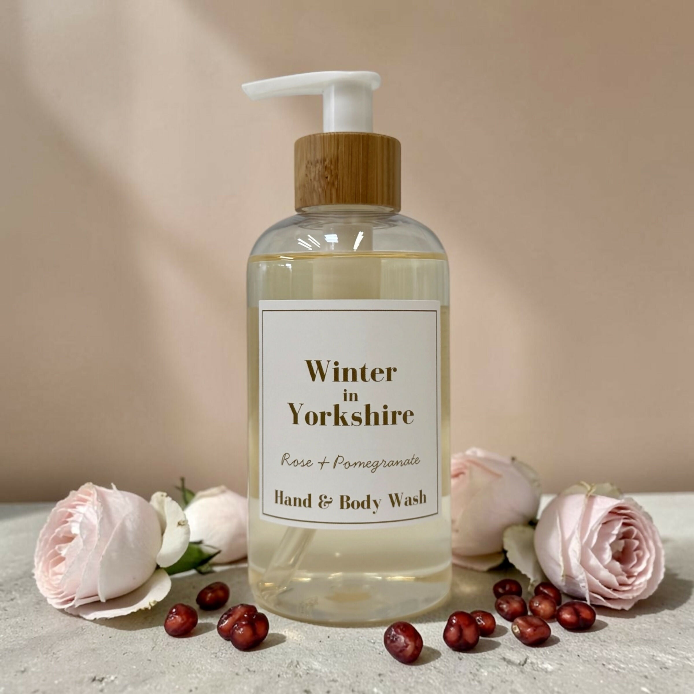 Winter in Yorkshire - Rose and Pomegranate Hand and Body Wash 250ml