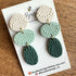 Organic Pebble Dangle Earrings – Polymer Clay Textured Earrings, Dainty Earrings, Handmade Clay Jewellery