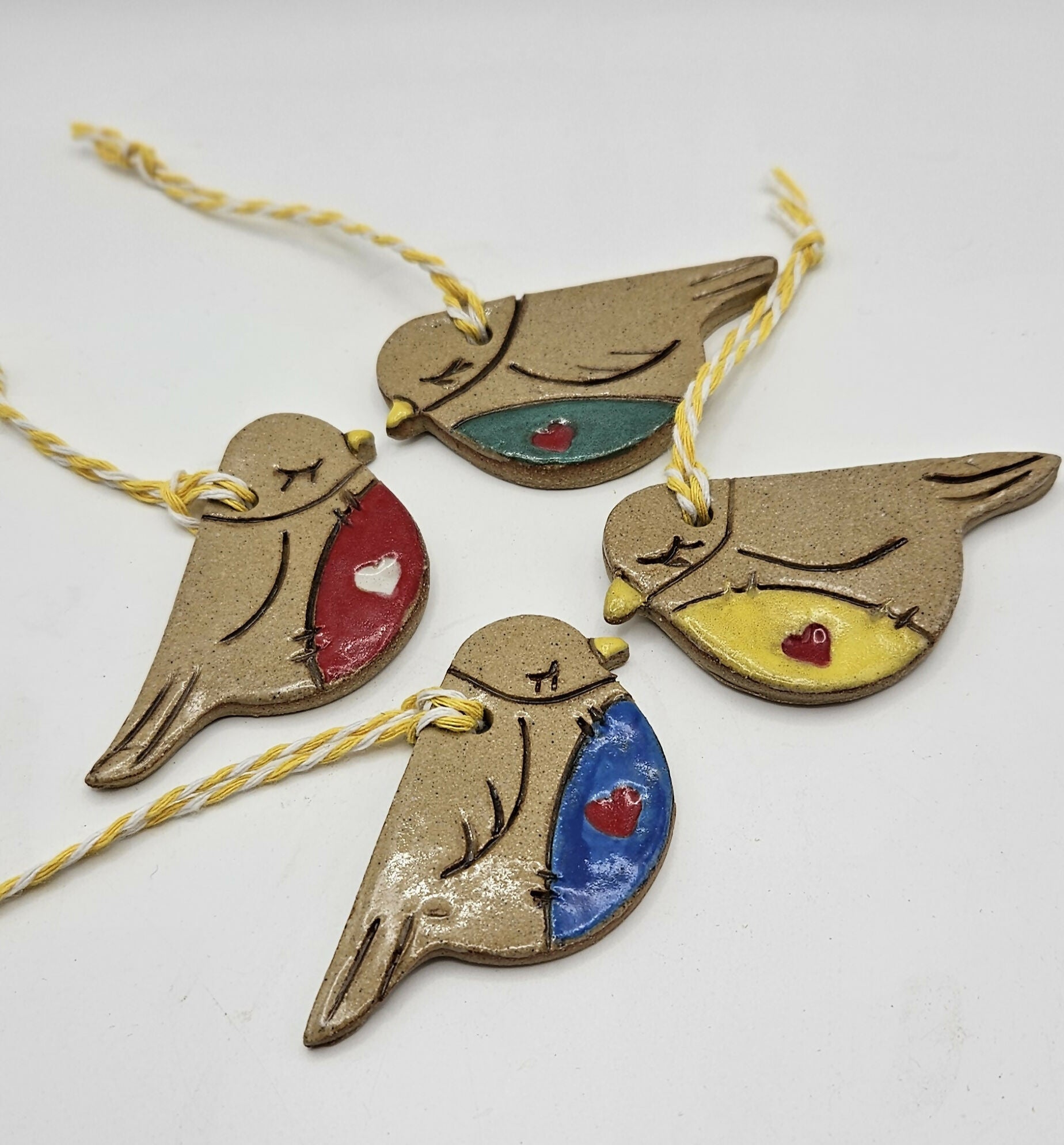 Ceramic Hanging Bird Decoration